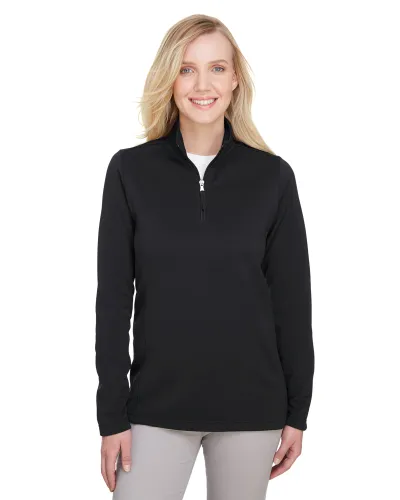 Ladies' Coastal Piqué Fleece Quarter-Zip